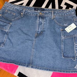 Aeropostale Blue Denim Skirt with Pockets